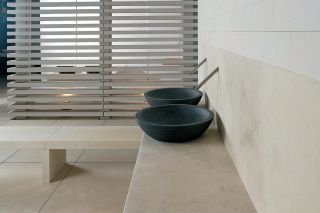 Carved marble wash basin